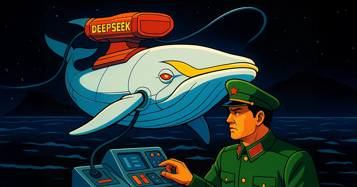 China Militaer mit einem Deepseek Wal